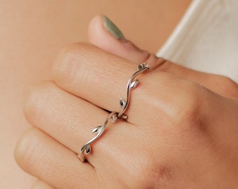 Laurel Ring Sterling Silver | Delicate Ring Women 925 Silver