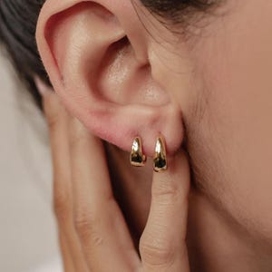 Sterling Silver Huggie Hoop Earrings Set: Gold & Silver Mix-and-Match