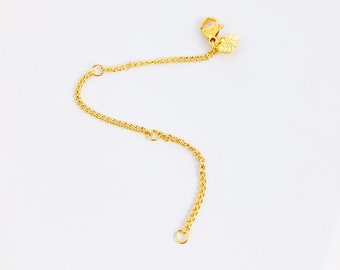 Necklace Extender Gold Plated | Adjustable Stainless Steel Chain Necklace Extension Available in 3 Colours