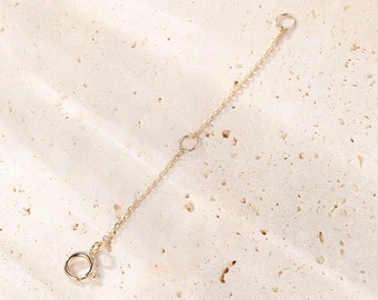 Estensione per catena in oro 14k / Estensione per collana in oro / Estensione per catena in oro massiccio 14k / Estensione per collana / Estensione per catena in oro 9k