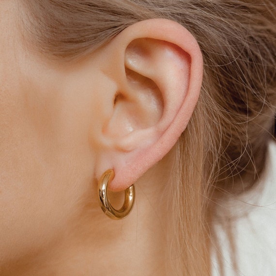 Etsy hoop earrings gold deals