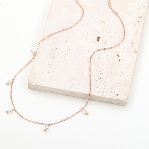 Rose Gold Pearl Necklace Pearls Necklace Silver Gold Pendant Necklace with Pearls Necklace Pearls Bridal Faux Pearl Necklace Rose gold