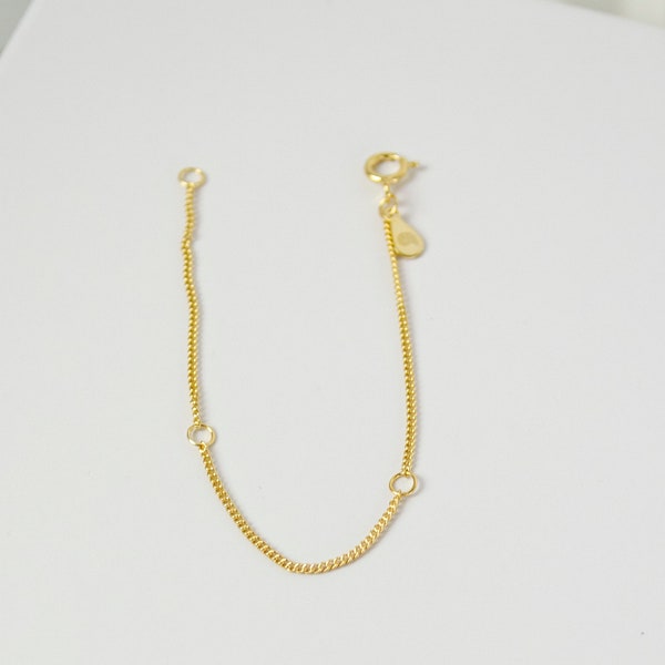 Necklace Extender Sterling Silver | Chain Necklace Extension Adjustable Available in Gold and Silver