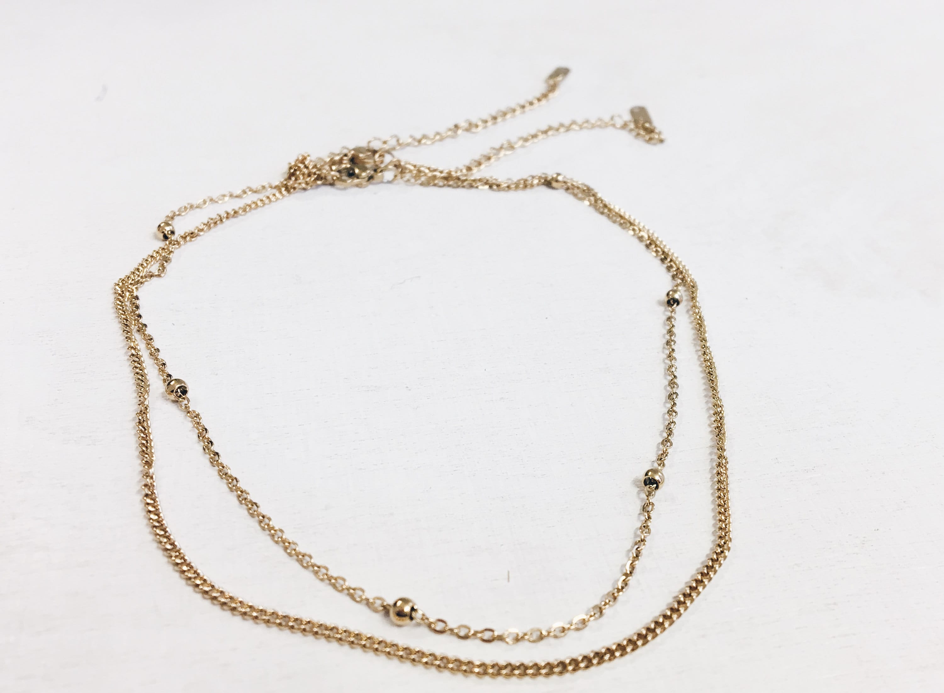Delicate Choker Set Gold Plated 2 Minimalist Delicate - Etsy