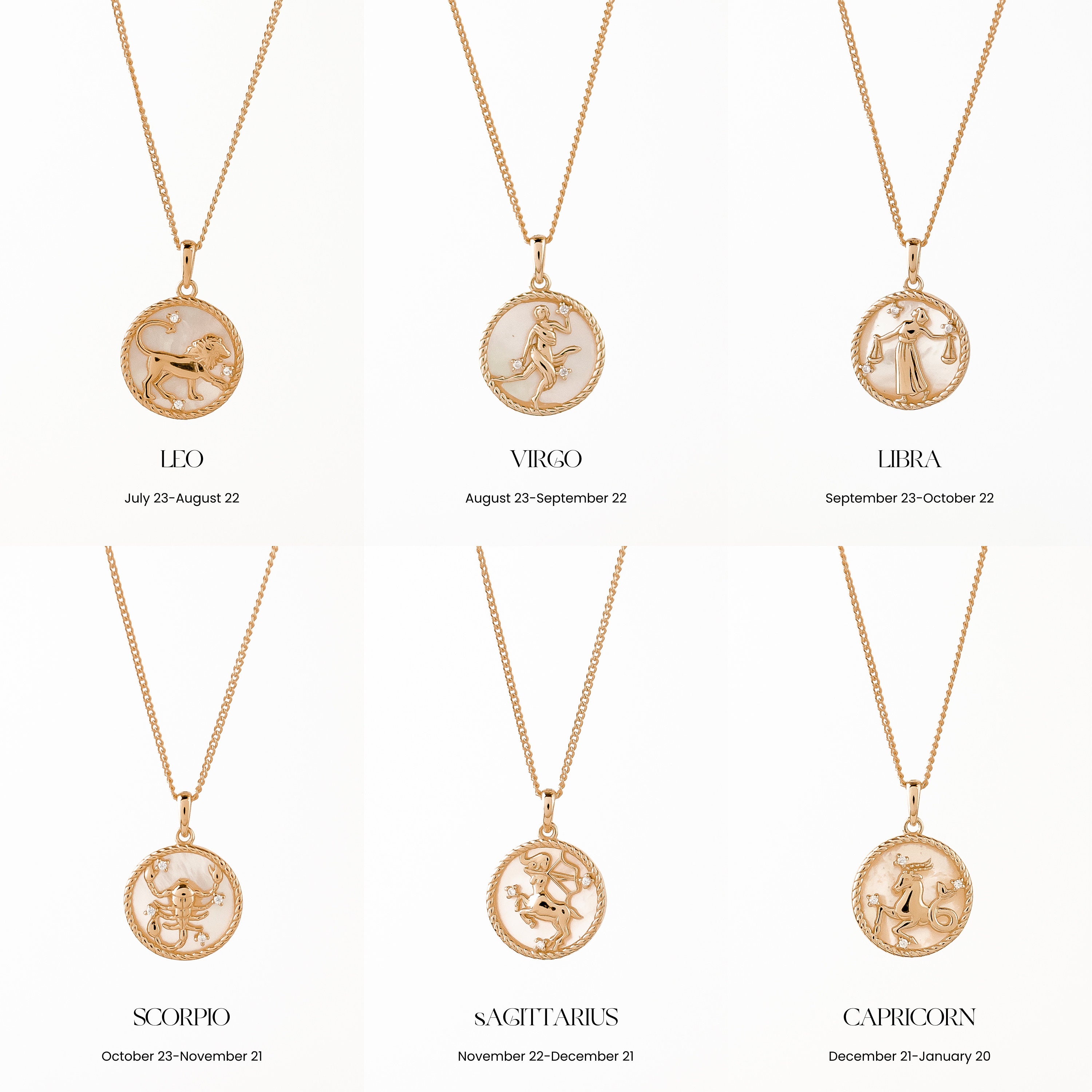 Star clearance sign necklaces