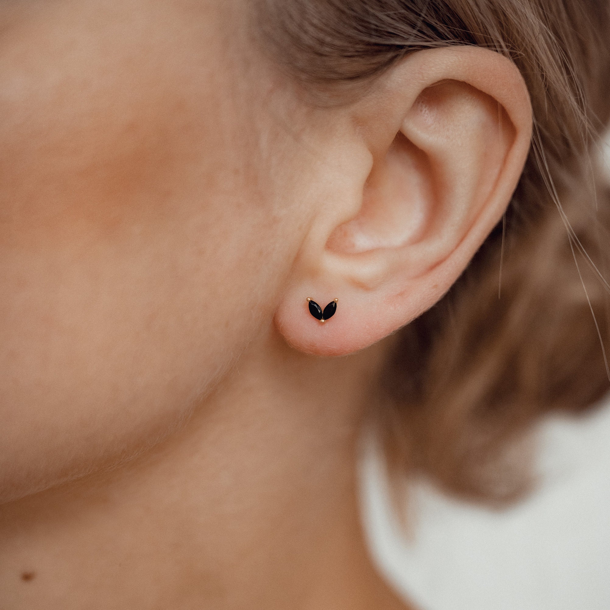 Doppio Amore Cuore Zircone Orecchini a Cerchio Piccoli per Ragazze Adolescenti Argento sterling Cartilagine Piccoli Carini Huggie Hoop Ipoallergenico per Orecchio Sensibile Rosa CZ