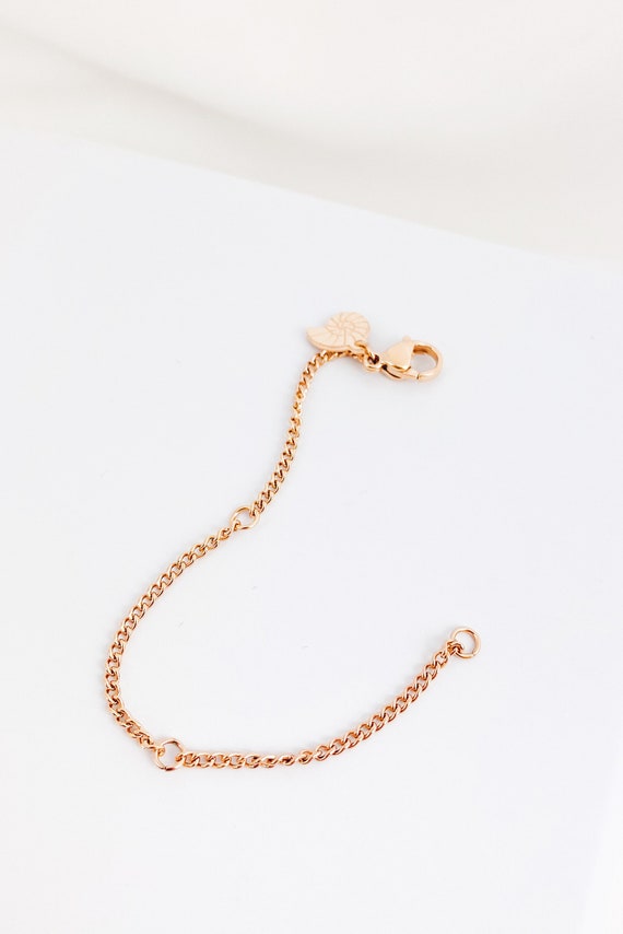 Necklace Extender Rose Gold Stainless 