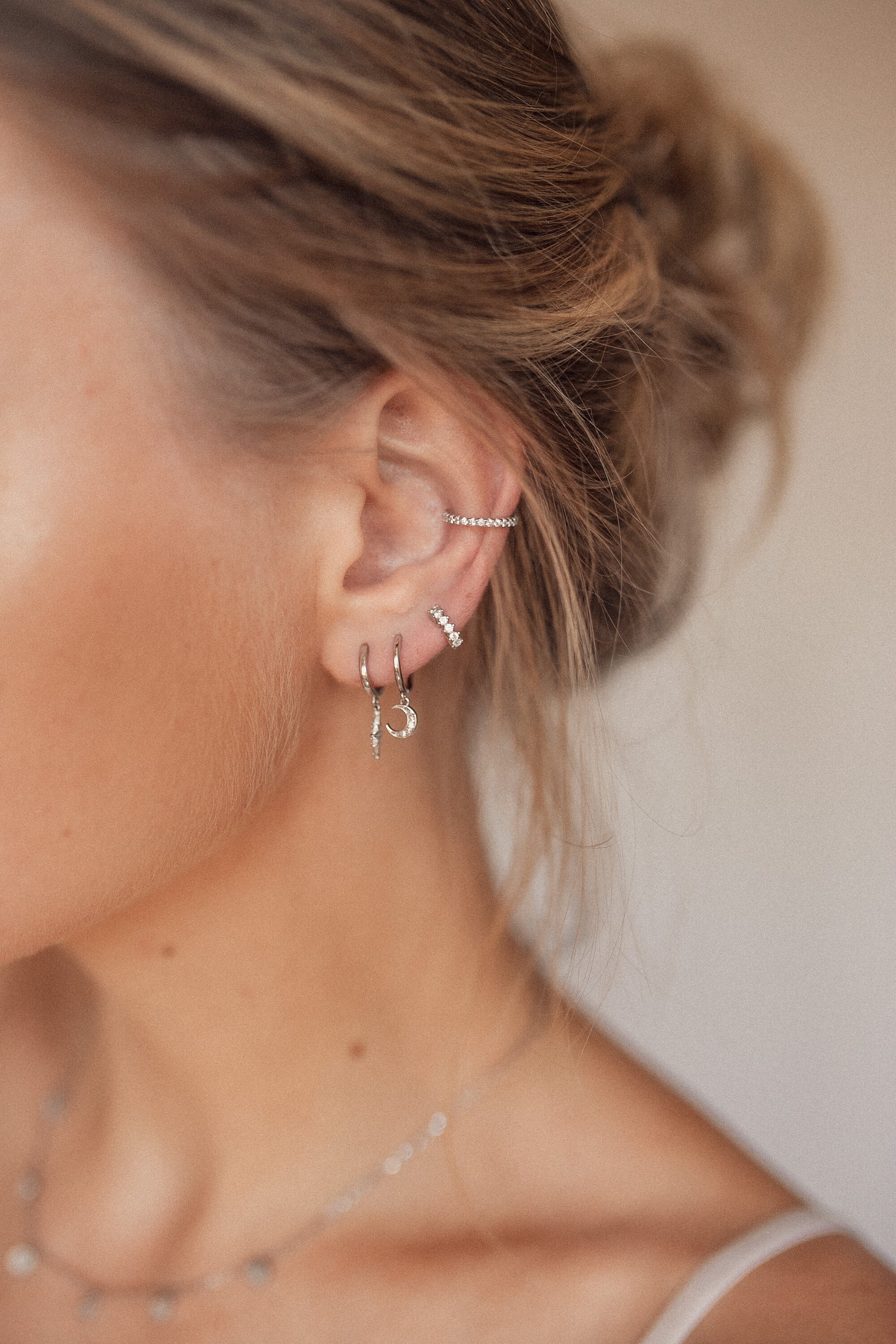 Helix Creolen Ohrringe 925 Sterling Silber Fächerförmige Etsy.de