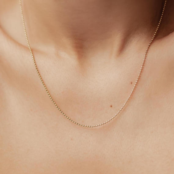 Geaanen Collana Catena Scorrevole Cuore A Catena Slip 60cm Oro Acciaio Inossidabile Donne Unisex