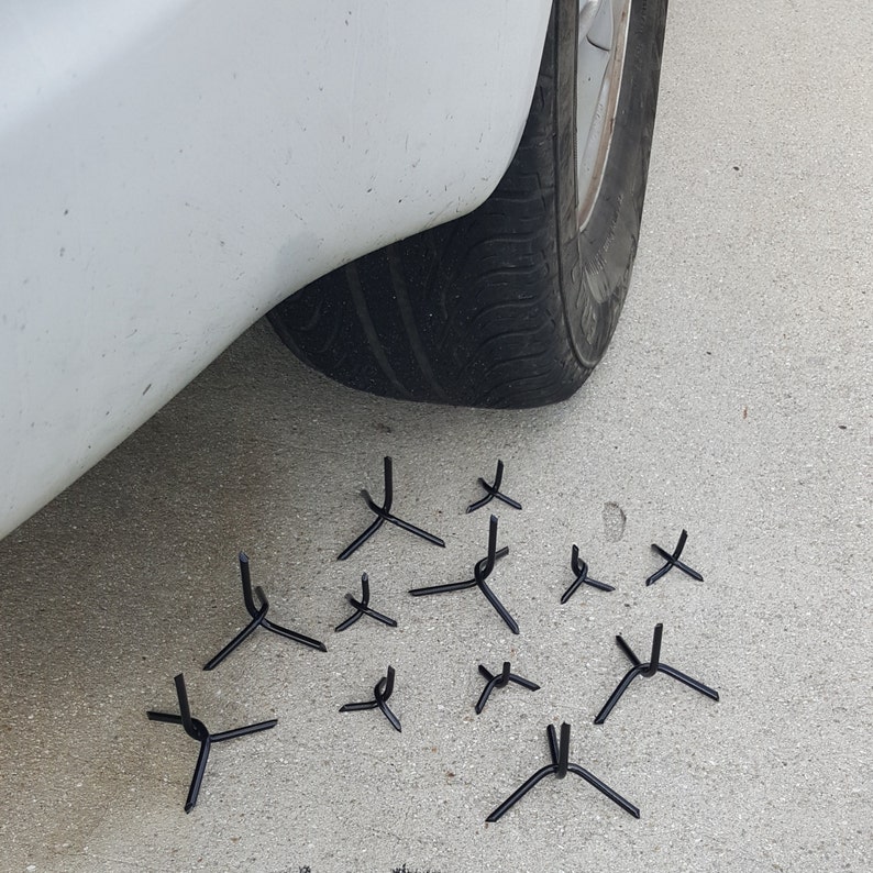 10 Large Caltrops Ninja Road Tire Spikes Stars Home Etsy