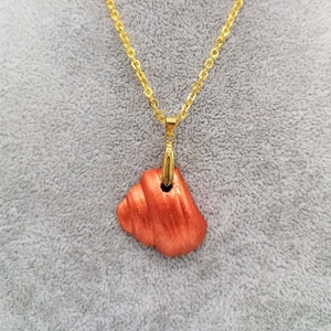 Concrete - Series: summer sunshine Anhämger shell acrylic paint goldbronze link chain plated 50 cm carabiner clasp Mother&#39;s Day birthday