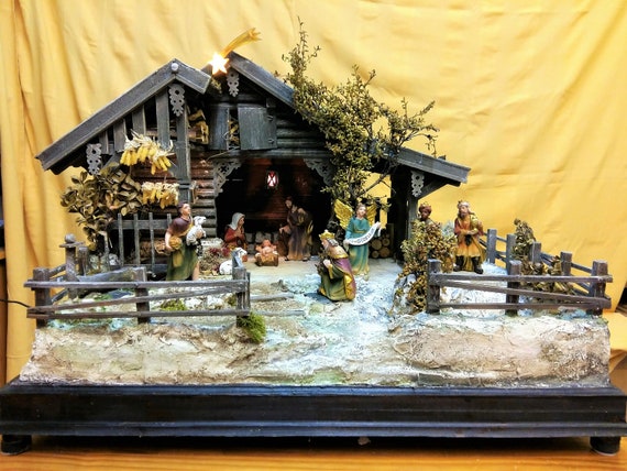 Items Similar To Christmas Crib Rottaler Nativity Home Handmade