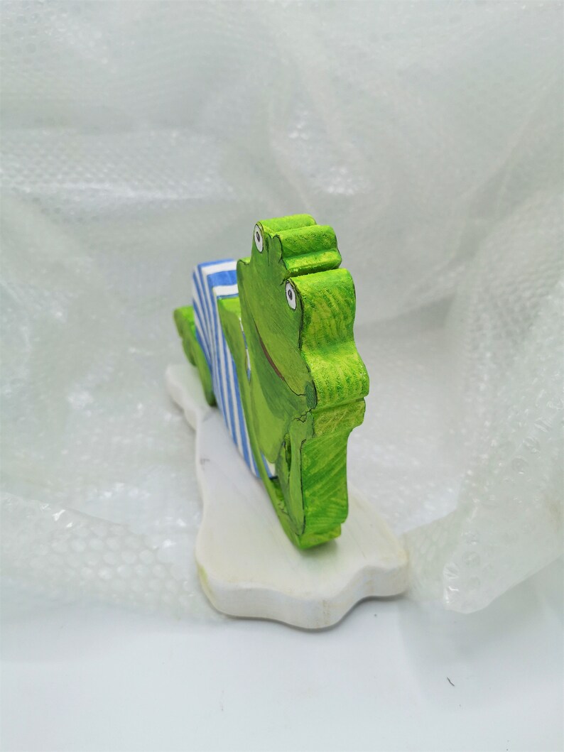 Badenixe frog wooden H 14 cm W 22 cm self cut and hand painted as a gift Mother/'s Day birthday