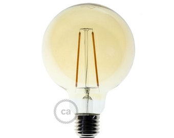 G95 Bulb E27 fitting LED Gold Vintage Globe 4W