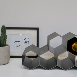 Hexagonal Wine Rack / Wine Storage / Honeycomb Nesting / Aluminium / Holder image 7