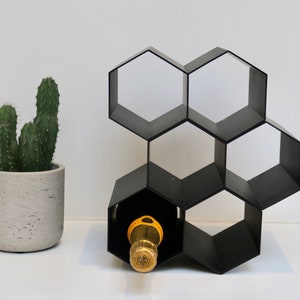 Hexagonal Wine Rack / Wine Storage / Honeycomb Nesting / Aluminium / Holder image 3