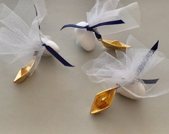 Wedding favors, boat favors, greek wedding favors, greek island wedding, wedding guest gifts,wedding guest favors, bridal favors,eight items