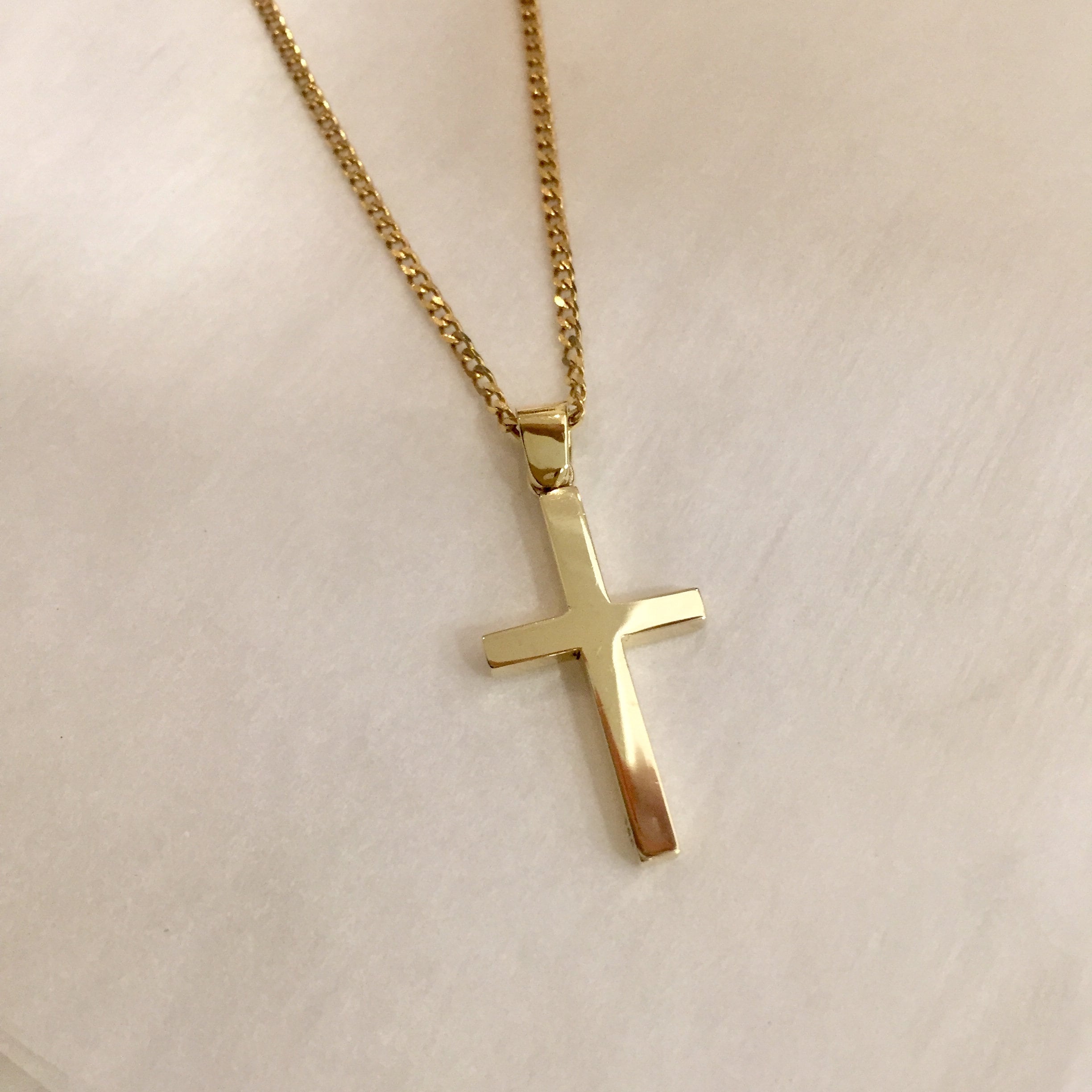 Gold Cross,14K gold cross,baptism cross,gold christian cross,made to order