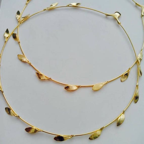 Grecian Headband,greek Goddess,grecian Crown, Gold Plated  display picture 2