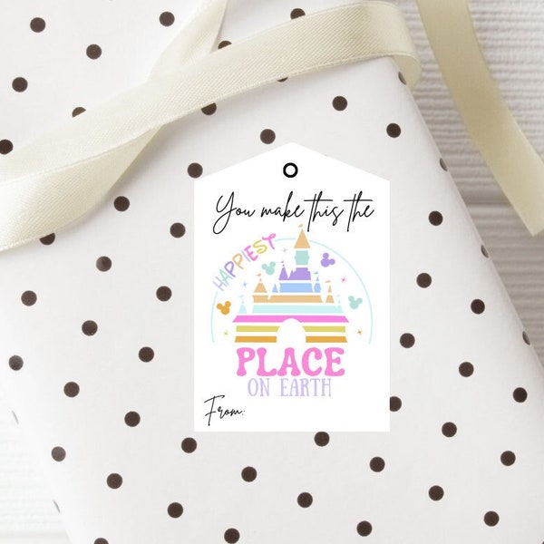 Cast Member Thank You Gift Tag Printable, print at home gift tag