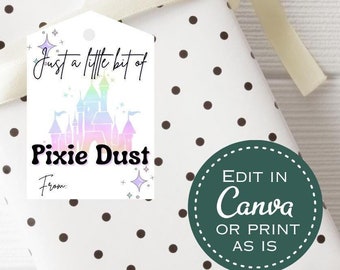 Castle Pixie Dust Gift Tag Printable (Digital Download)