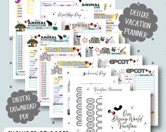 Disney World Vacation Planner Vacation Planning Sheet Digital Download Sheet Theme Park Adventure Guide Magic Kingdom Travel Planner