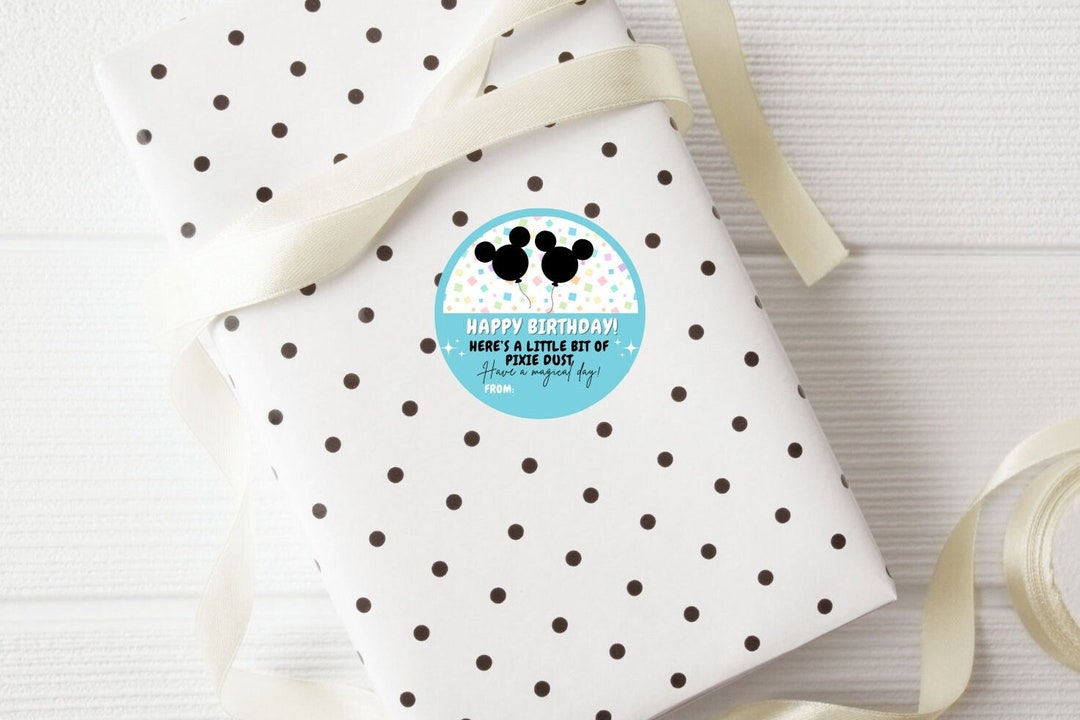 Happy Birthday Pixie Dust Printable Gift Tag, Pixie Dusted, Celebration ...