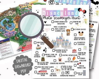 Disneyland Photo Scavenger Hunt: (Digital Download)