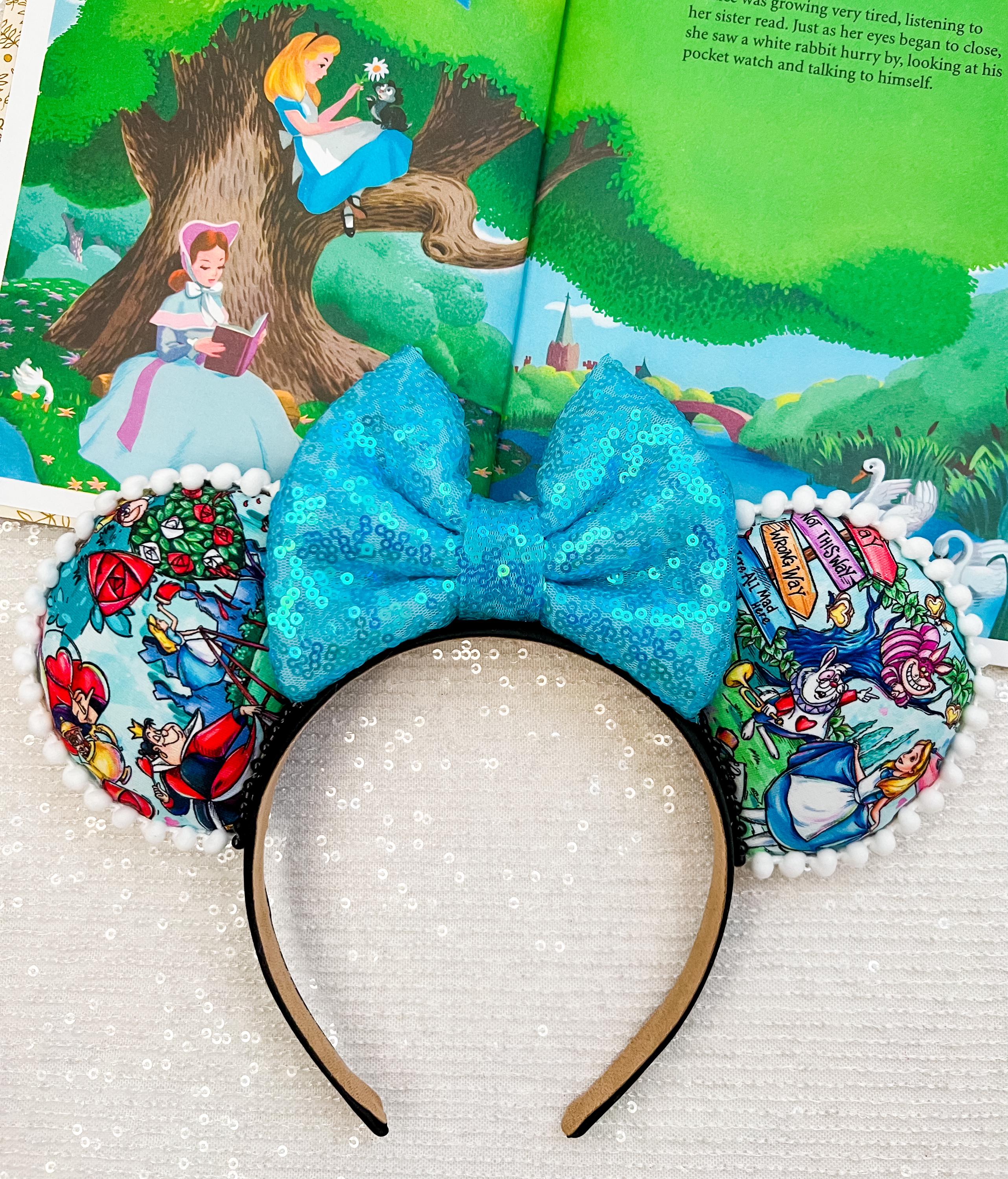Minnie Mouse Ear Disney Park Accessory Alice Wonderland 