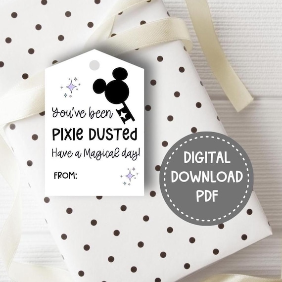 Magic Key Pixie Dust Gift Tags: Cruise Gift (Digital Download)