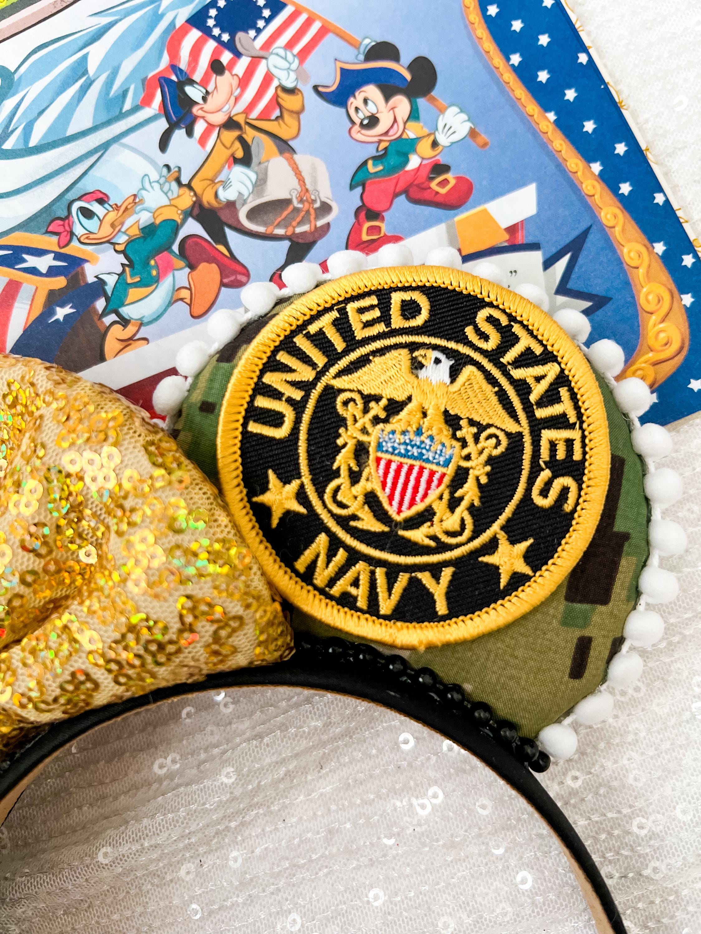 Minnie Military Headband Navy Disney Ear Patriotic Mouse  display picture 3