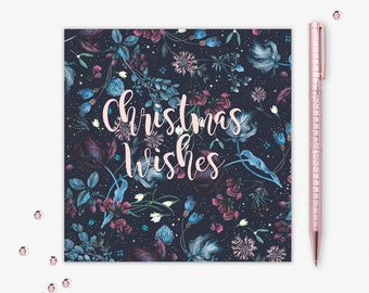 Christmas Wishes Glitter Card