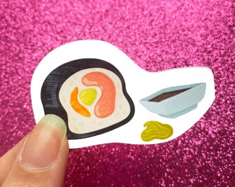 Maki Sushi Roll Food Sticker - Perfect for Laptops, Journals, Planners, and More!