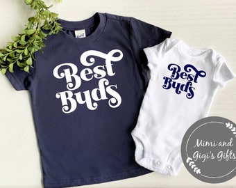 Best Buds Matching Set |  BIG BRO SHIRT |  Big Brother Announcement | Little Brother Shirt | Lil Bro Shirt | Big Brother Announcement