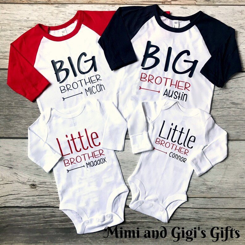 Big brother little brother, Big Bro Little Bro shirts, Matching brother shirts, big brother little brother, Big Brother Announcement image 4