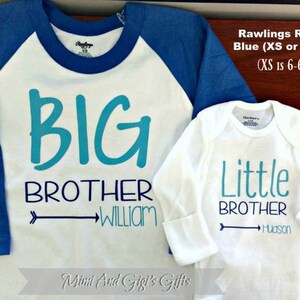 Big brother little brother, Big Bro Little Bro shirts, Matching brother shirts, big brother little brother, Big Brother Announcement image 3