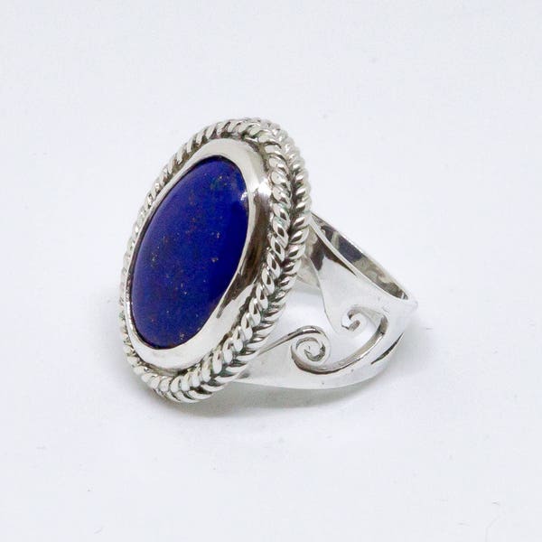 Bague Lapis Lazuli et Argent 925/1000