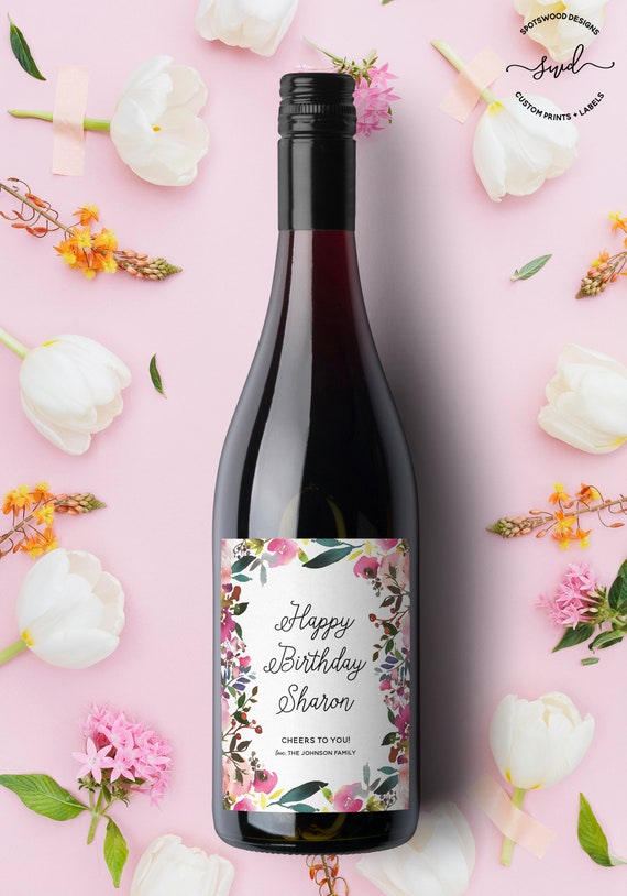 Etiquette Personnalisee De Vin De Joyeux Anniversaire Cadeau Etsy Etiquette Personnalisee De Vin De Joyeux Anniversaire Cadeau Etsy
