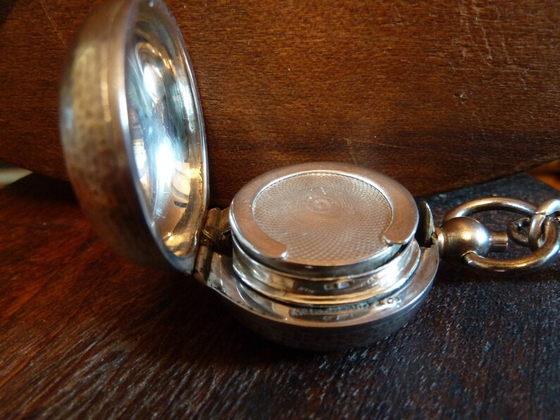antique art deco french sovereign case locket french silver chatelaine sovereign case medallion antique locket