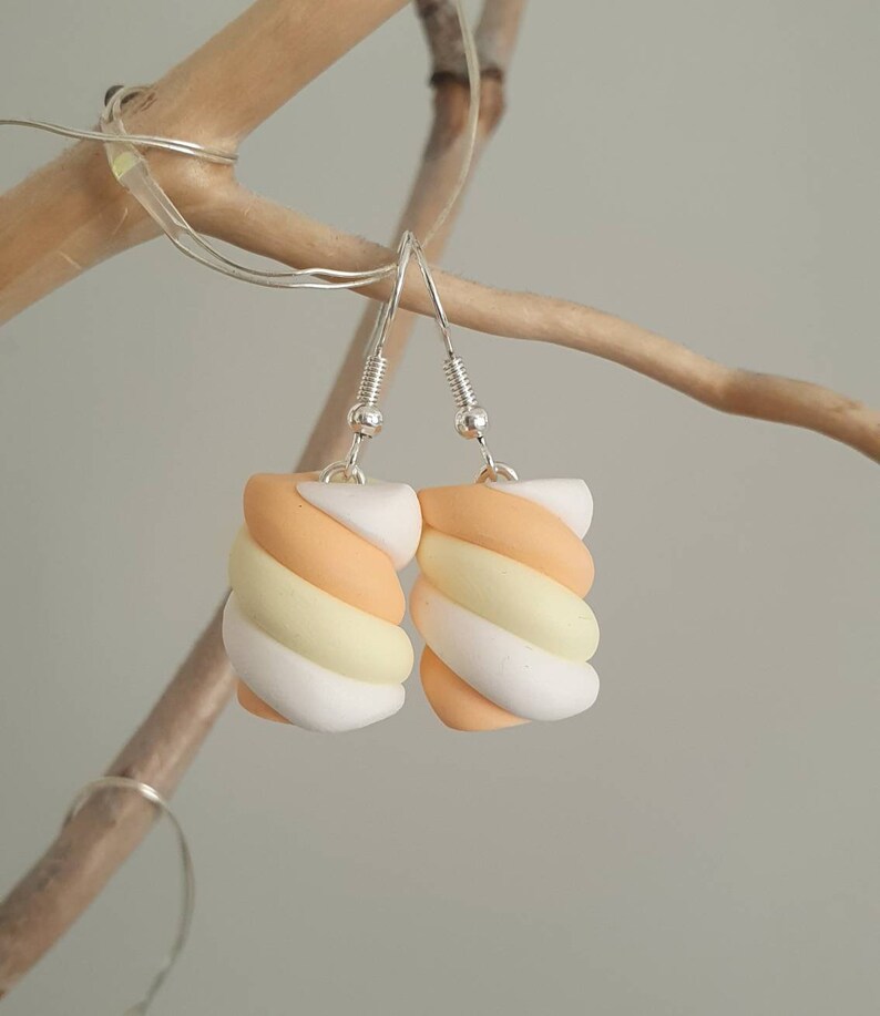 Marshmallow Earrings Handmade Polymer Earrings Flump Etsy UK