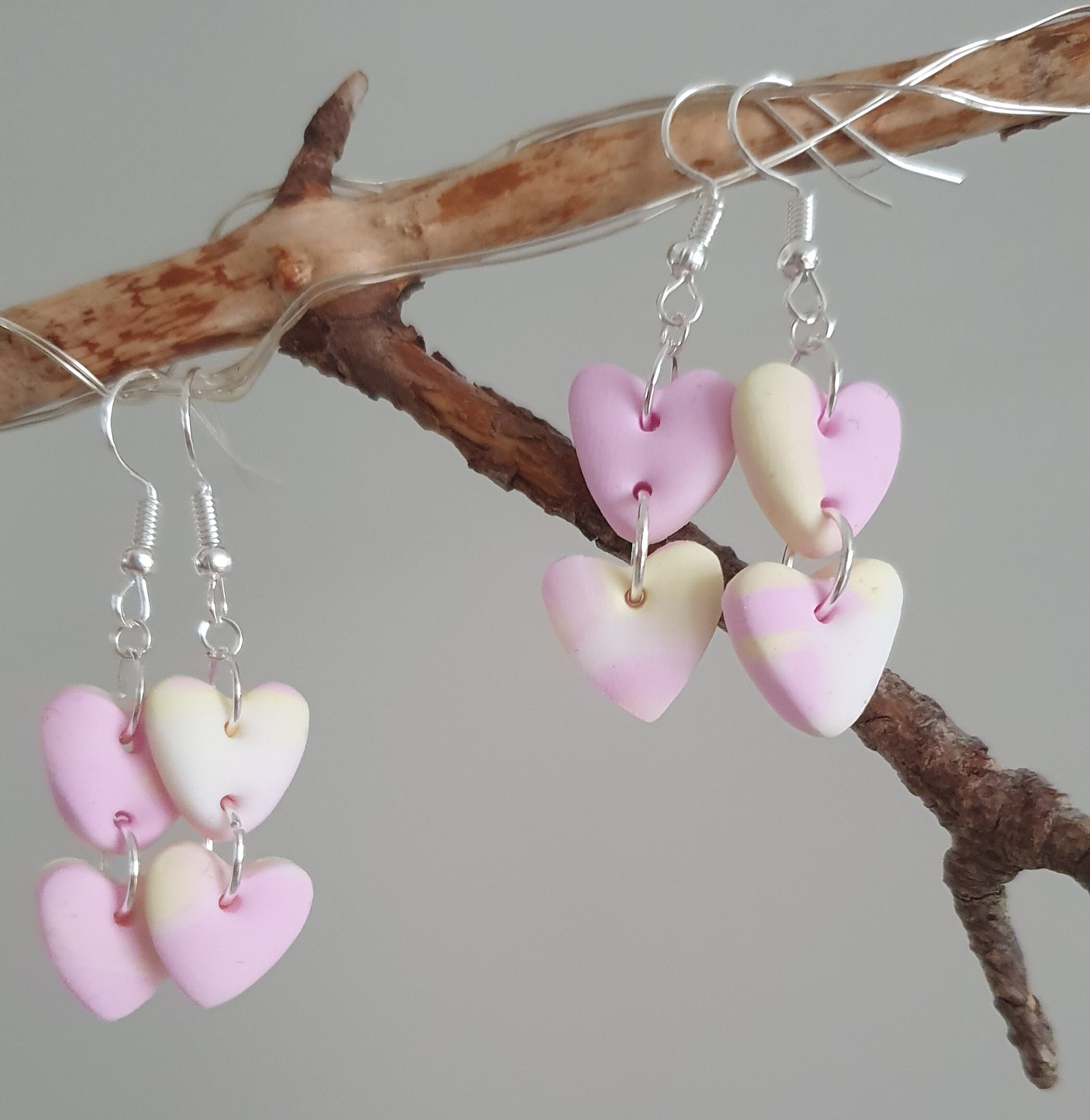 Marshmallow Earrings Handmade Polymer Earrings Flump Etsy