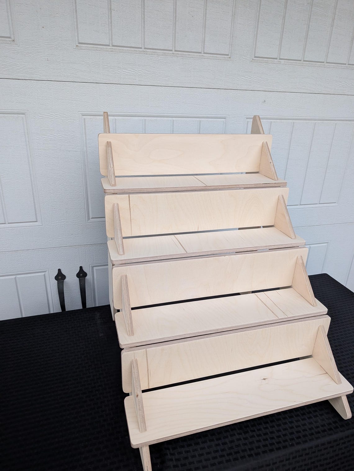 Vendor Risers 4-tier Stair Step Display Shelf – Baltic Birch Wood Vendor Riser for ...