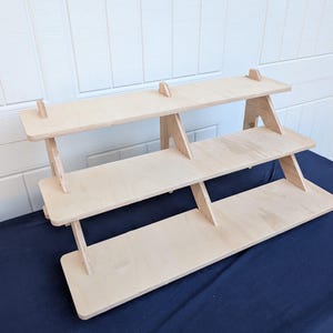 Vendor standdisplay Opvouwbare 27-inch displayplank met drie niveaus