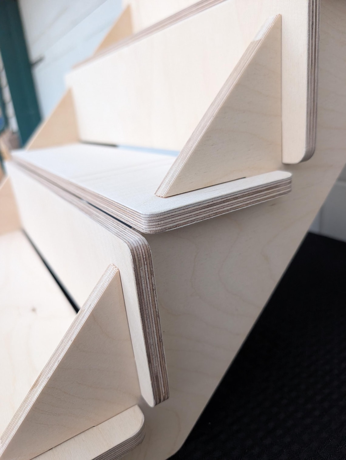 Vendor Risers 4-tier Stair Step Display Shelf – Baltic Birch Wood Vendor Riser for ...