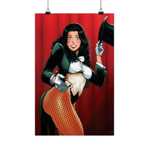 Zatanna Fanart Magician Waifu - Poster Print