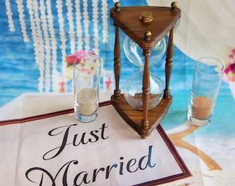 Hourglass,Unity kit,American Walnut Solid Wood Hourglass .