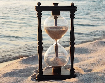 Hourglass,Personalized, Sand ceremony hourglass, Sand clock, Sand timer, Rustic home décor ,