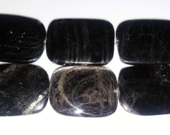 SALE! Hypersthene beads rectangle beads pendant beads 22x30mm beads semiprecious stone semiprecious beads grey stone beads hypersthene
