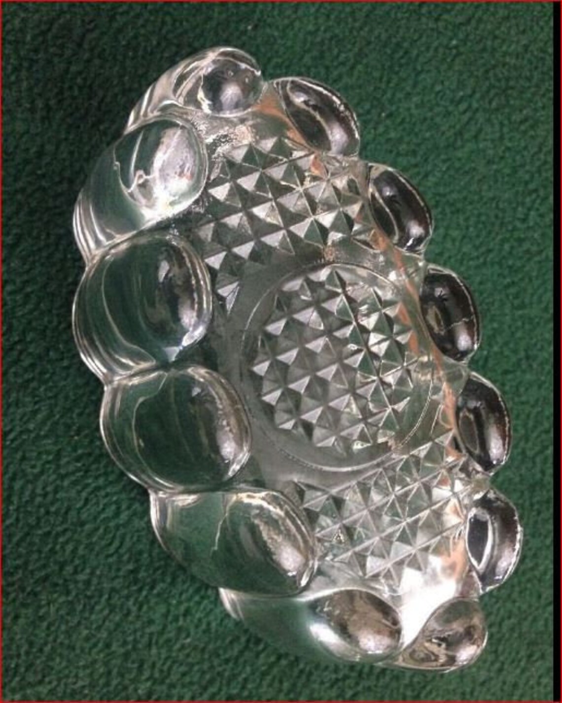 2 Princess House Crystal Buffet Silverware Caddies Holder Etsy