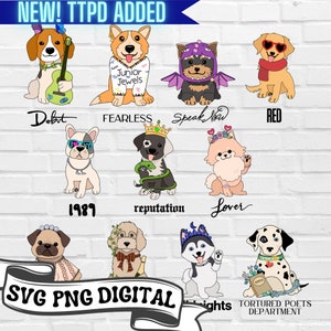 Dog Eras Digital Download | png svg | swifty | eras tour | Dog Mom
